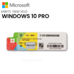 Selo de ativação Windows 10 PRO 64-bits Original